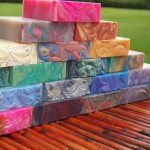 Colourful soap bars