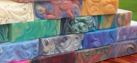 Colourful soap bars