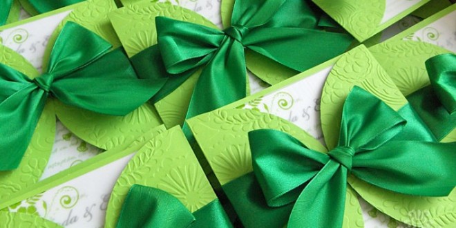 Elegant-Green-Ribbon-Wedding-Invitation