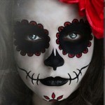 Rose Skeleton Makeup