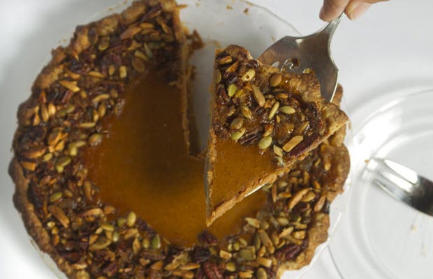 pumpkin pie toasted nuts