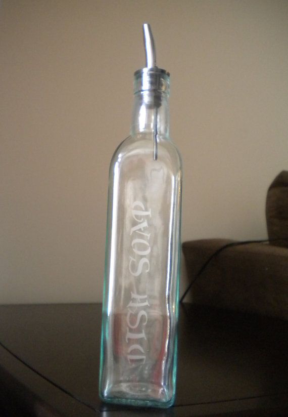 etched glass bottle