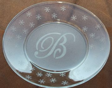 etched glass plate