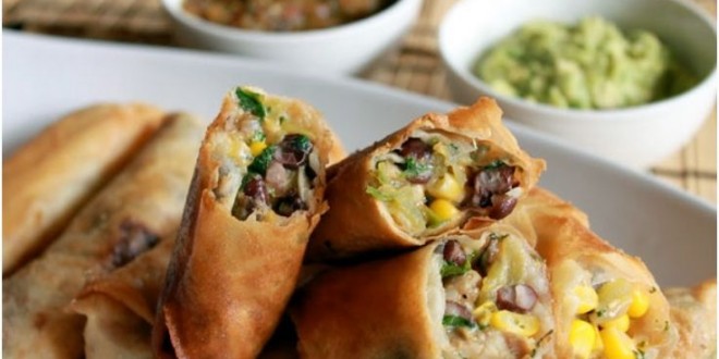 New Years Eve Appetizer: Mexican Egg Rolls