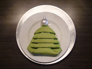 christmas tree napkin