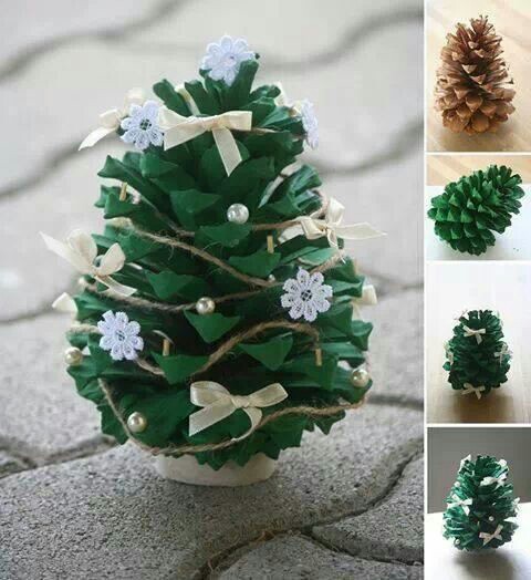 pine cone christmas tree diy