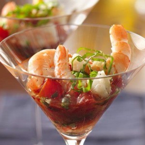 New Years Eve Appetizer: Mini shrimp cocktail | Handspire