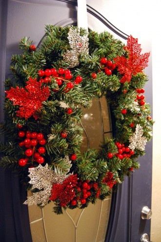 christmas wreath DIY