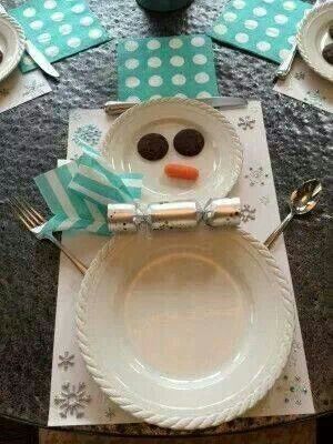 table snowman