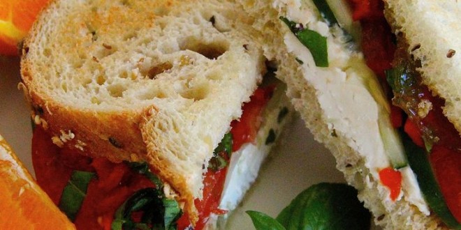 Grilled paprika sandwich