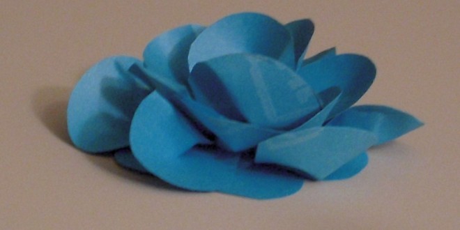 Make flowers with post-it